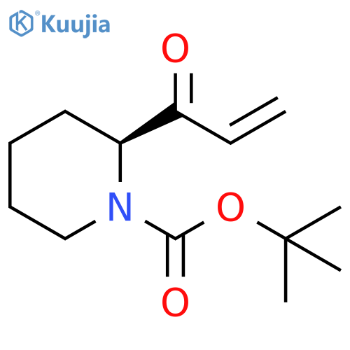 1-Piperidinecarboxylic acid, 2-(1-oxo-2-propen-1-yl)-, 1,1-dimethylethyl ester, (2S)- structure
