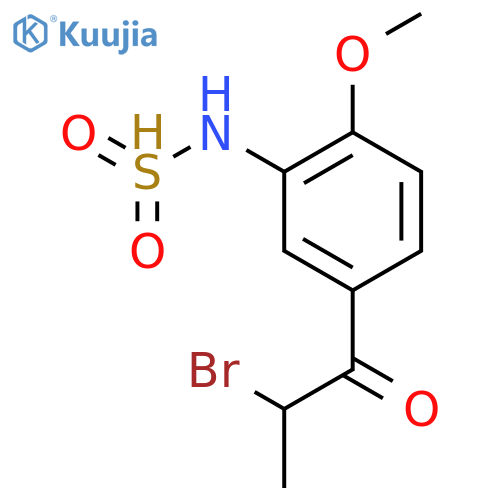2-Bromo-1-(4’-methoxy-3’-sulfonamidophenyl)-1-propanone structure