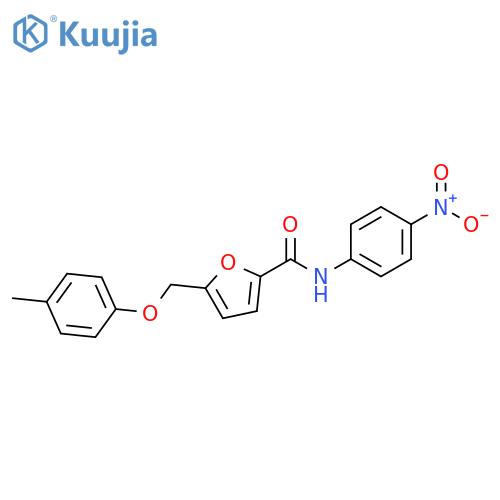 5-(4-methylphenoxy)methyl-N-(4-nitrophenyl)furan-2-carboxamide structure