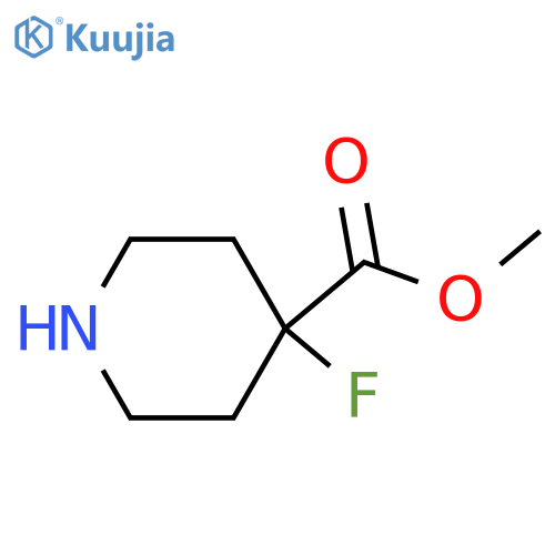 METHYL 4-FLUOROPIPERIDINE-4-CARBOXYLATE structure