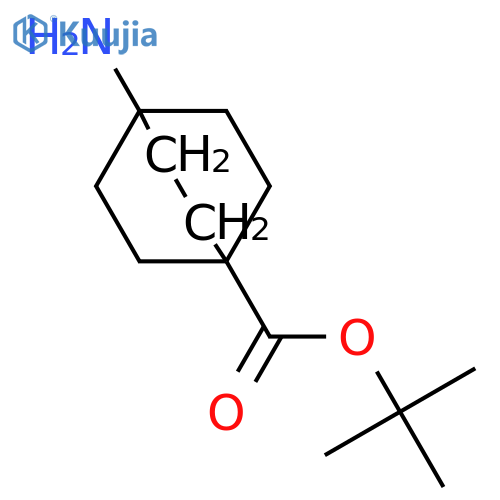 Tert-butyl 4-aminobicyclo[2.2.2]octane-1-carboxylate structure