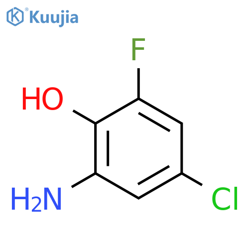 2-Amino-4-chloro-6-fluorophenol structure