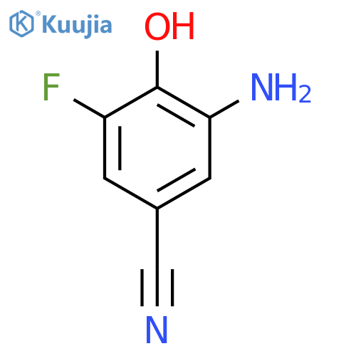 3-Amino-5-fluoro-4-hydroxybenzonitrile structure