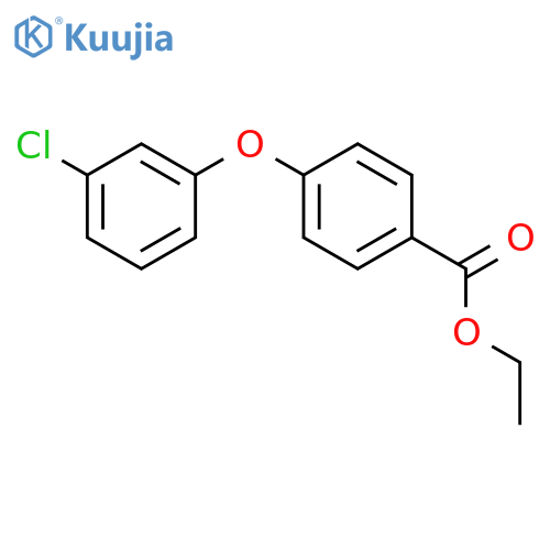 BENZOIC ACID, 4-(3-CHLOROPHENOXY)-, ETHYL ESTER structure