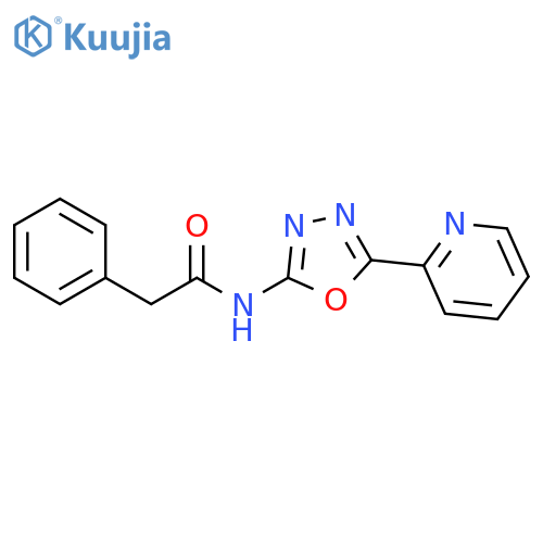 2-phenyl-N-5-(pyridin-2-yl)-1,3,4-oxadiazol-2-ylacetamide structure
