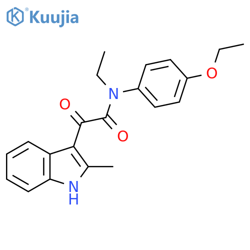 N-(4-ethoxyphenyl)-N-ethyl-2-(2-methyl-1H-indol-3-yl)-2-oxoacetamide structure