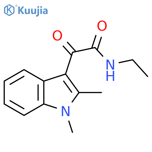 2-(1,2-dimethyl-1H-indol-3-yl)-N-ethyl-2-oxoacetamide structure