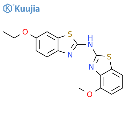 6-ethoxy-N-(4-methoxy-1,3-benzothiazol-2-yl)-1,3-benzothiazol-2-amine structure