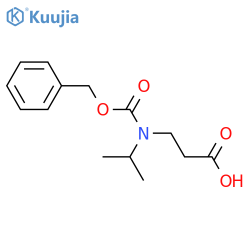 3-{(benzyloxy)carbonyl(propan-2-yl)amino}propanoic acid structure