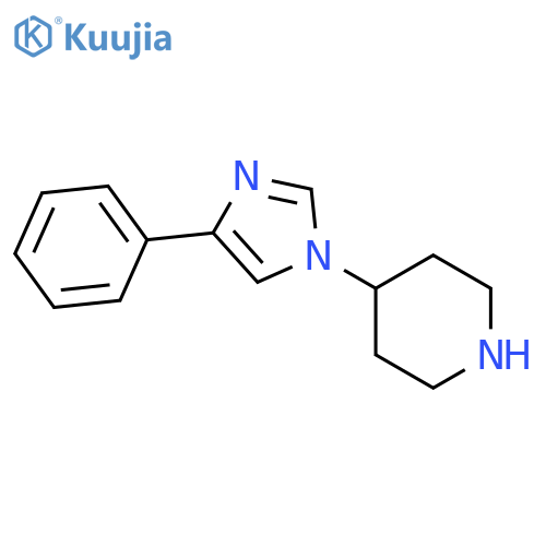 4-(4-Phenyl-1H-imidazol-1-yl)piperidine structure