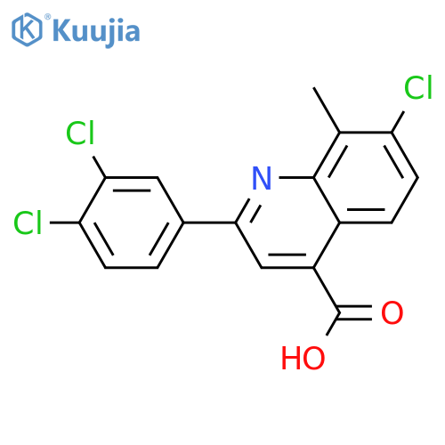 7-Chloro-2-(3,4-dichlorophenyl)-8-methylquinoline-4-carboxylic acid structure