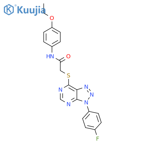 N-(4-ethoxyphenyl)-2-{3-(4-fluorophenyl)-3H-1,2,3triazolo4,5-dpyrimidin-7-ylsulfanyl}acetamide structure