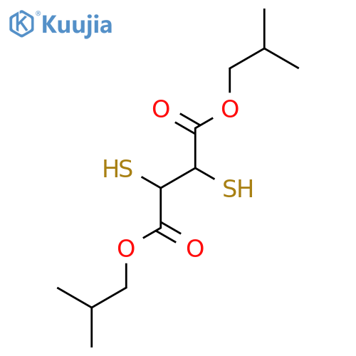 BUTANEDIOIC ACID, 2,3-DIMERCAPTO-, BIS(2-METHYLPROPYL) ESTER structure