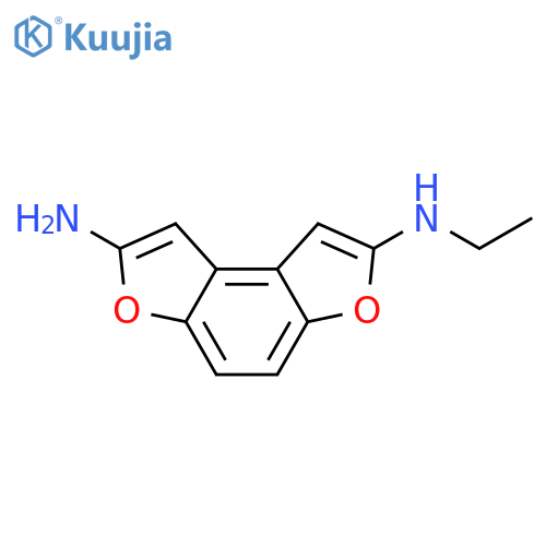 Benzo[1,2-b:4,3-b']difuran-2,7-diamine,N-ethyl- (9CI) structure