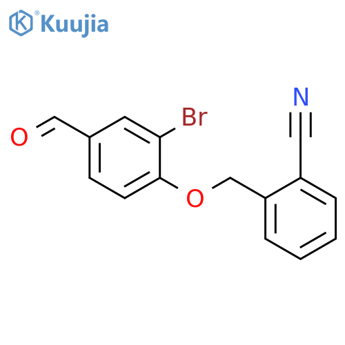2-(2-Bromo-4-formylphenoxy)methylbenzonitrile structure