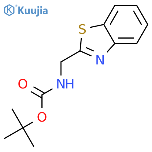 tert-butyl N-(1,3-benzothiazol-2-yl)methylcarbamate structure