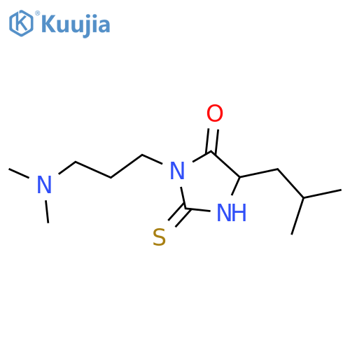 Hydantoin, 3-(3-(dimethylamino)propyl)-5-isobutyl-2-thio- structure