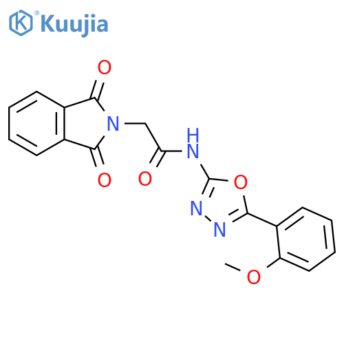 2-(1,3-dioxo-2,3-dihydro-1H-isoindol-2-yl)-N-5-(2-methoxyphenyl)-1,3,4-oxadiazol-2-ylacetamide structure