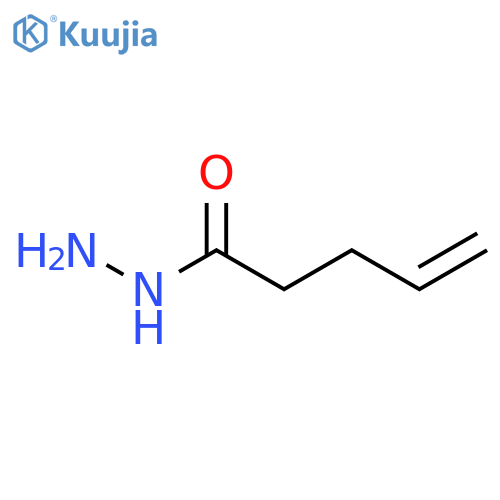 4-Pentenoic acid, hydrazide structure