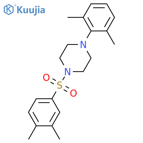 1-(3,4-dimethylbenzenesulfonyl)-4-(2,6-dimethylphenyl)piperazine structure