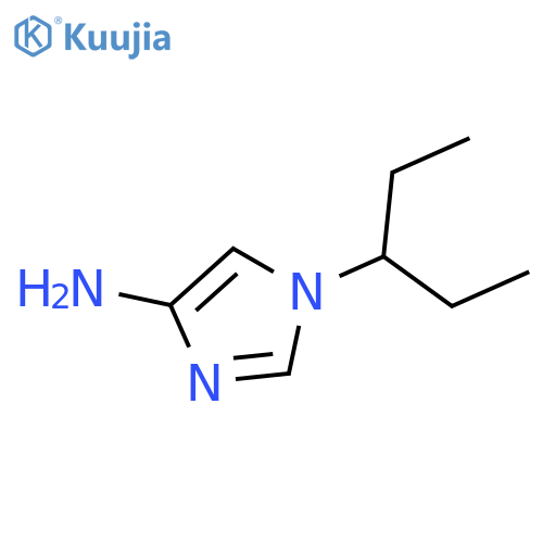 1-(1-ethylpropyl)-1H-Imidazol-4-amine structure