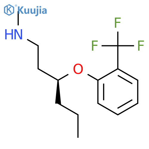 1-Hexanamine, N-methyl-3-[2-(trifluoromethyl)phenoxy]-, (3S)- structure