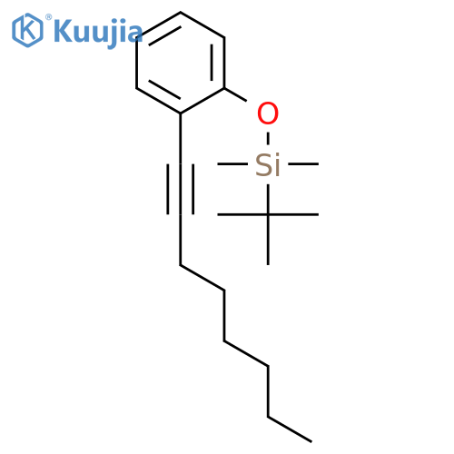 SILANE, (1,1-DIMETHYLETHYL)DIMETHYL[2-(1-OCTYNYL)PHENOXY]- structure