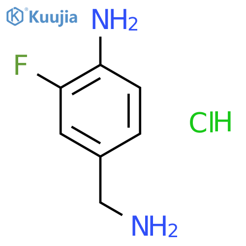 4-(aminomethyl)-2-fluoroaniline hydrochloride structure