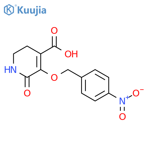 5-[(4-Nitrophenyl)methoxy]-6-oxo-1,2,3,6-tetrahydropyridine-4-carboxylic acid structure