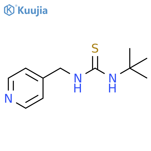 3-tert-butyl-1-[(pyridin-4-yl)methyl]thiourea structure