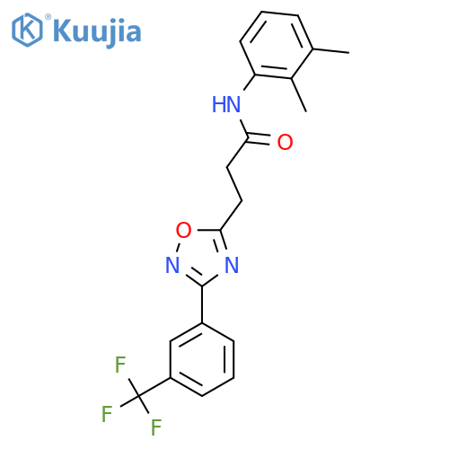 N-(2,3-Dimethylphenyl)-3-{3-[3-(trifluoromethyl)phenyl]-1,2,4-oxadiazol-5-yl}propanamide structure