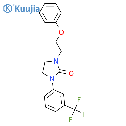 1-(2-PHENOXYETHYL)-3-[3-(TRIFLUOROMETHYL)PHENYL]TETRAHYDRO-2H-IMIDAZOL-2-ONE structure