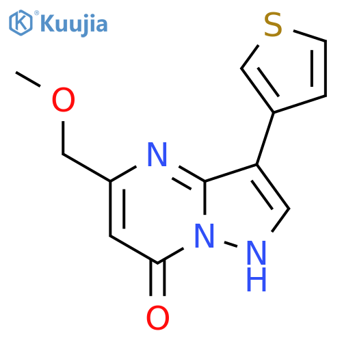 5-(METHOXYMETHYL)-3-(3-THIENYL)PYRAZOLO[1,5-A]PYRIMIDIN-7-OL structure