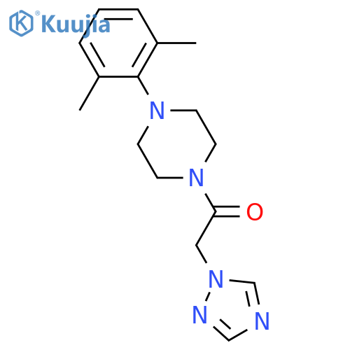 1-[4-(2,6-DIMETHYLPHENYL)PIPERAZINO]-2-(1H-1,2,4-TRIAZOL-1-YL)-1-ETHANONE structure