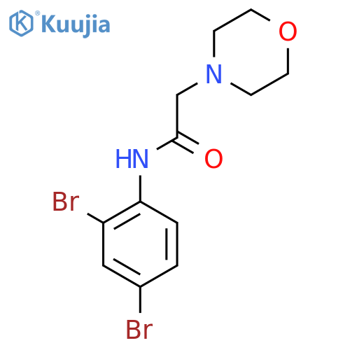 N-(2,4-Dibromophenyl)-2-(morpholin-4-yl)acetamide structure
