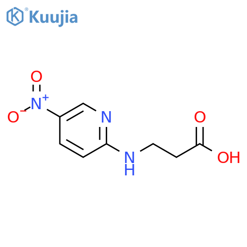 3-[(5-nitropyridin-2-yl)amino]propanoic acid structure