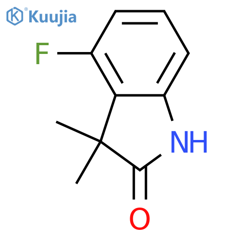 4-fluoro-1,3-dihydro-3,3-dimethyl-2H-Indol-2-one structure