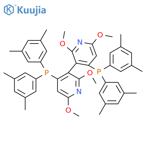 4,4'-Bis(bis(3,5-dimethylphenyl)phosphino)-2,2',6,6'-tetramethoxy-3,3'-bipyridine structure