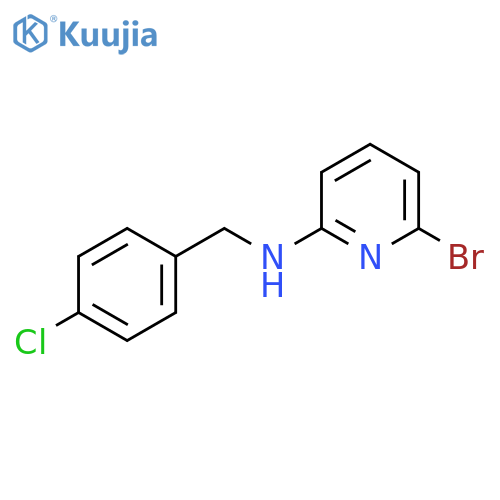 2-Pyridinamine,6-bromo-n-[(4-chlorophenyl)methyl]- structure