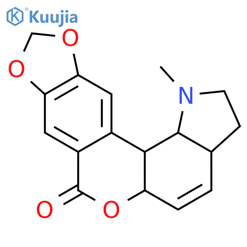 (3aR,5aS,12bS,12cR)-1-methyl-2,3,3a,5a,12b,12c-hexahydro[1,3]dioxolo[6,7]isochromeno[3,4-g]indol-7(1H)-one structure
