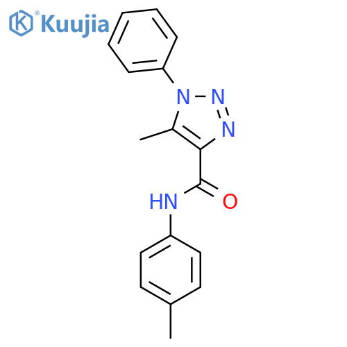 5-methyl-N-(4-methylphenyl)-1-phenyl-1H-1,2,3-triazole-4-carboxamide structure