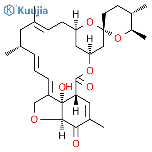 (5'S,6R,6'R,11R,13R,15S,17aR,20aS,20bS)-20b-hydroxy-5',6,6',8,19-pentamethyl-3',4',5',6',10,11,14,15,20a,20b-decahydro-2H,7H-spiro[11,15-methanofuro[4,3,2-pq][2,6]benzodioxacyclooctadecine-13,2'-pyran]-17,20(6H,17aH)-dione structure