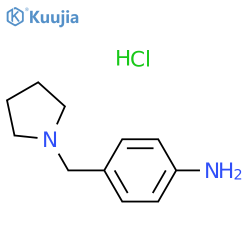 4-[(pyrrolidin-1-yl)methyl]aniline dihydrochloride structure
