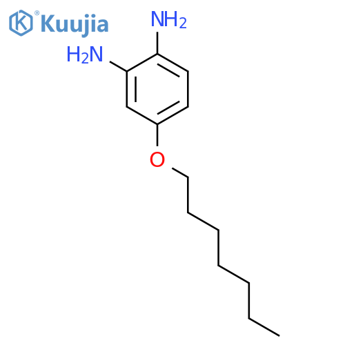 1,2-Benzenediamine, 4-(heptyloxy)- structure