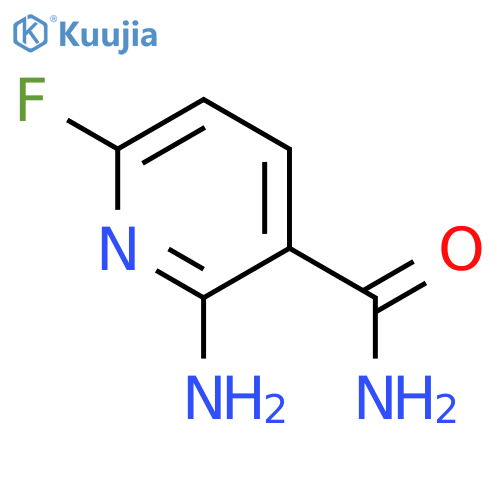 2-amino-6-fluoropyridine-3-carboxamide structure