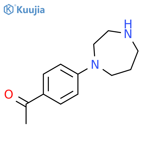 1-4-(1,4-diazepan-1-yl)phenylethan-1-one structure