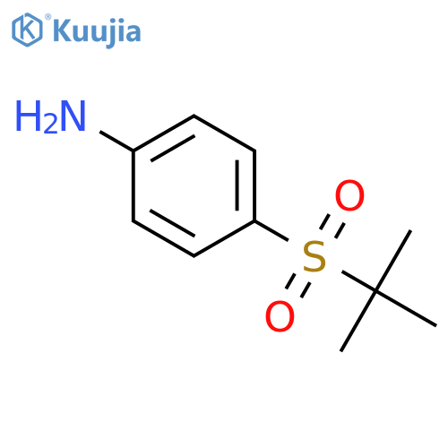 4-(2-methylpropane-2-sulfonyl)aniline structure