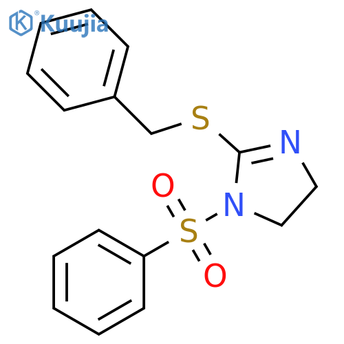 1-(benzenesulfonyl)-2-(benzylsulfanyl)-4,5-dihydro-1H-imidazole structure