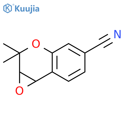 2,2-Dimethyl-2,7b-dihydro-1aH-oxireno[2,3-c]chromene-5-carbonitrile structure
