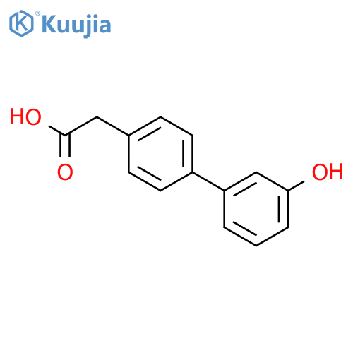 [1,1'-BIPHENYL]-4-ACETIC ACID,3'-HYDROXY- structure